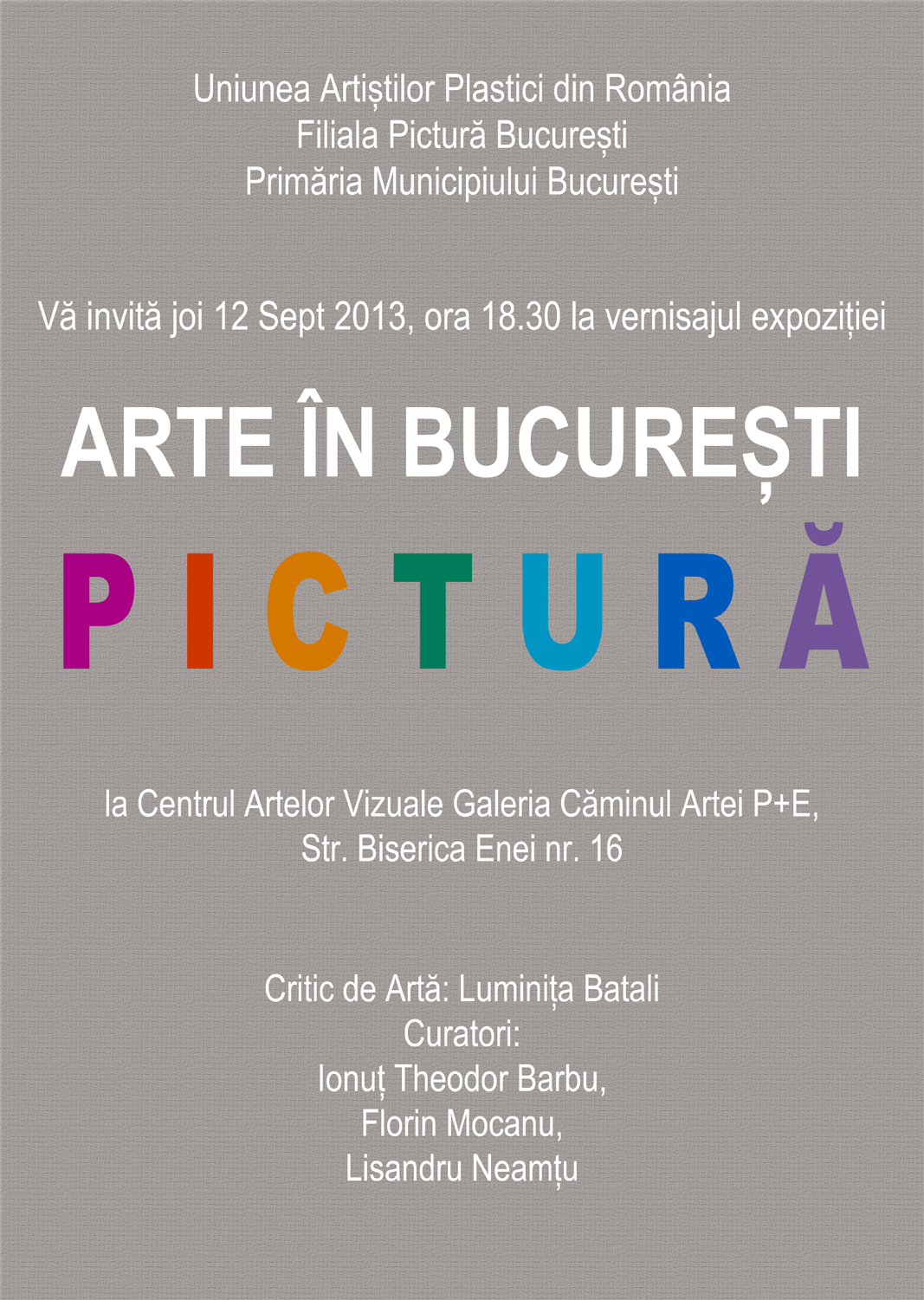 Arte In Bucuresti Expozitie De Pictura La Centrul Artelor